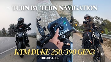 TURN BY TURN NAVIGATION || KTM DUKE 250/390GEN3 || How to connect or instal apps & navigation work