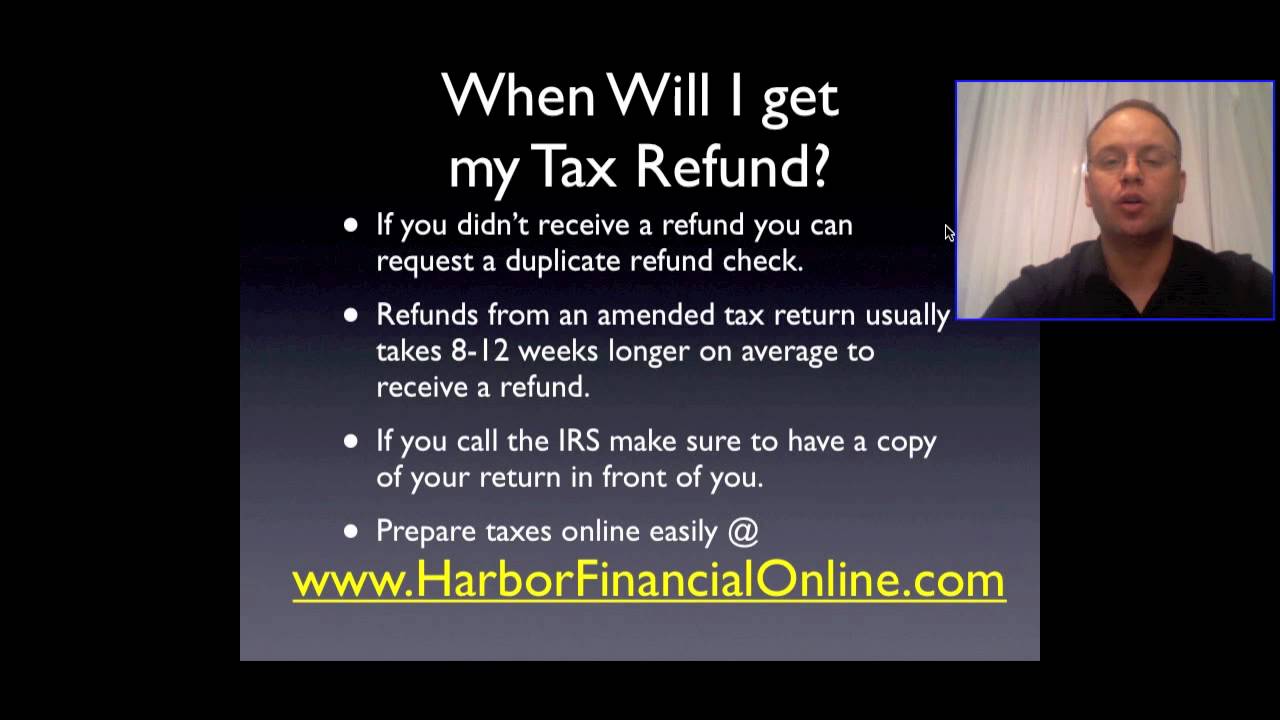 When Will I Get My Tax Refund 2012, 2013 YouTube