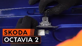 Hur och när byter man Glödlampa Skyltbelysning SKODA OCTAVIA Combi (1Z5): videohandledning