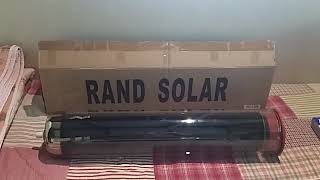 DIY Solar Tube Oven. Rand solar tube. Cooking with the sun.