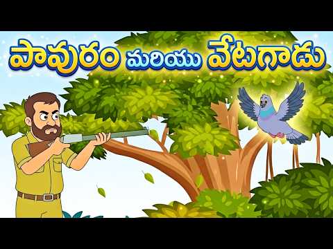 పావురం మరియు వేటగాడు | Pigeon And Hunter | Telugu Moral Stories | Telugu Kathalu | Telugu Stories