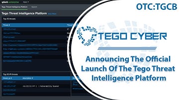 Tego Cyber; Announcing The Official Commercial Launch Of The Tego Threat Intelligence Platform
