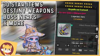 MapleStory Just Made Starforce 30 Stars REAL! | Destiny Weapons, Boss Nerfs and More! KMST