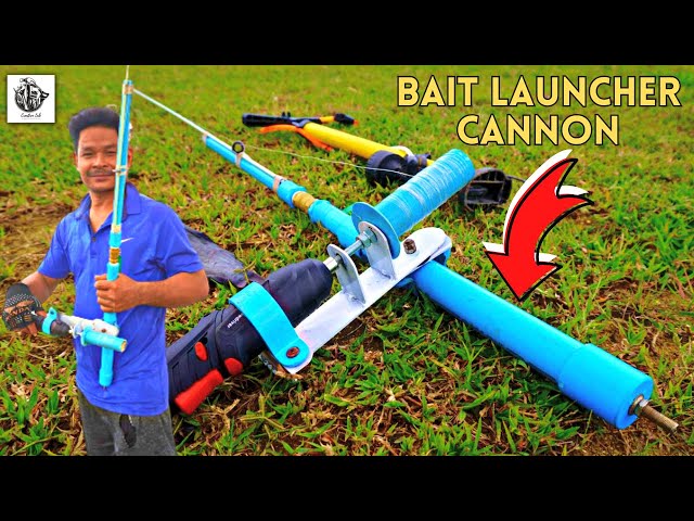 Homemade Fishing Cannon, How to Make a Bait Launcher Fishing