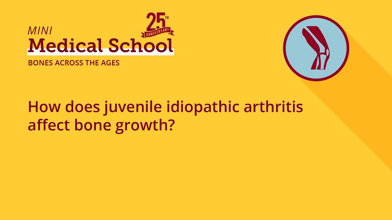 How does juvenile idiopathic arthritis affect bone growth?