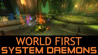 Wildstar 40 Man Raiding - World First System Daemons Kill Enigma Wildstar Raiding