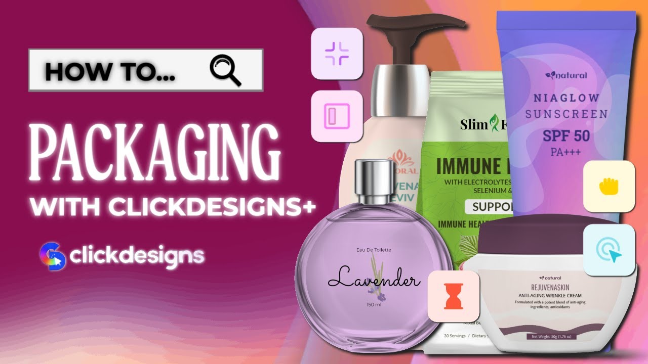 ClickDesigns+ Packaging: High-Impact Designs In Minutes! 💡📦 #ClickDesigns