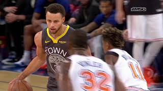 Frank Ntilikina Matching Steph Curry | New York Knicks | MSG Networks