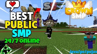 🔥 New Best Public SMP Minecraft 1.21 | Cracked 24/7 Server | Java + PE | Free To Join 🎮