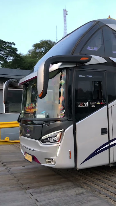 Scania k410ib || BIS TRONTON SAN TURUN KAPAL di pelabuhan Merak