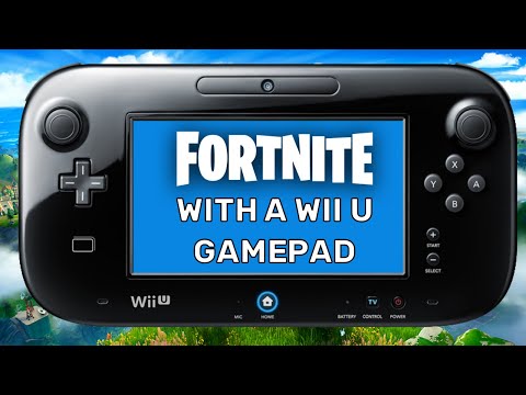 Playing Fortnite with a Wii U GamePad