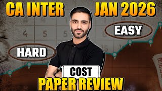 Cost Paper Review Today Ca Inter Jan 2026 Paper Ysis & Mcqs Explained