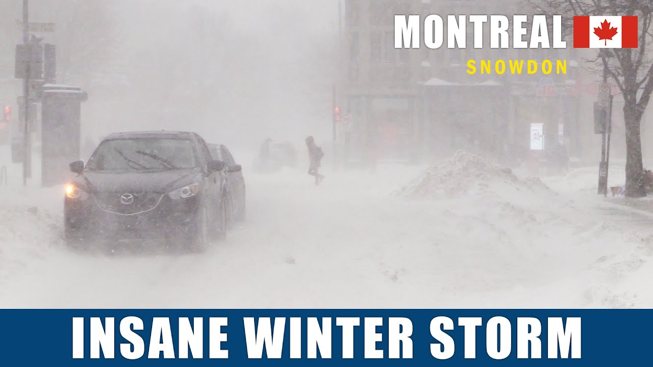 Montreal Snowstorm, Winter Storm in Canada February 2020 