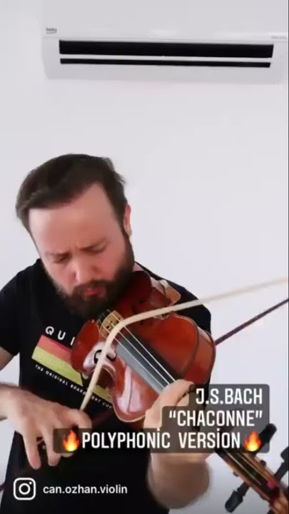 Bach Chaconne from Violin Partita No;2 Can Özhan-Violin Polyphonic Version. #bach #violin