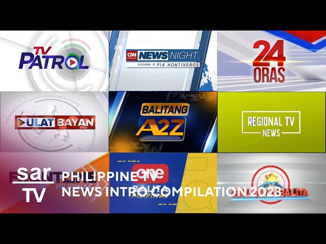 Philippine TV News Intros 2023 / Openings Compilation (HD) class=