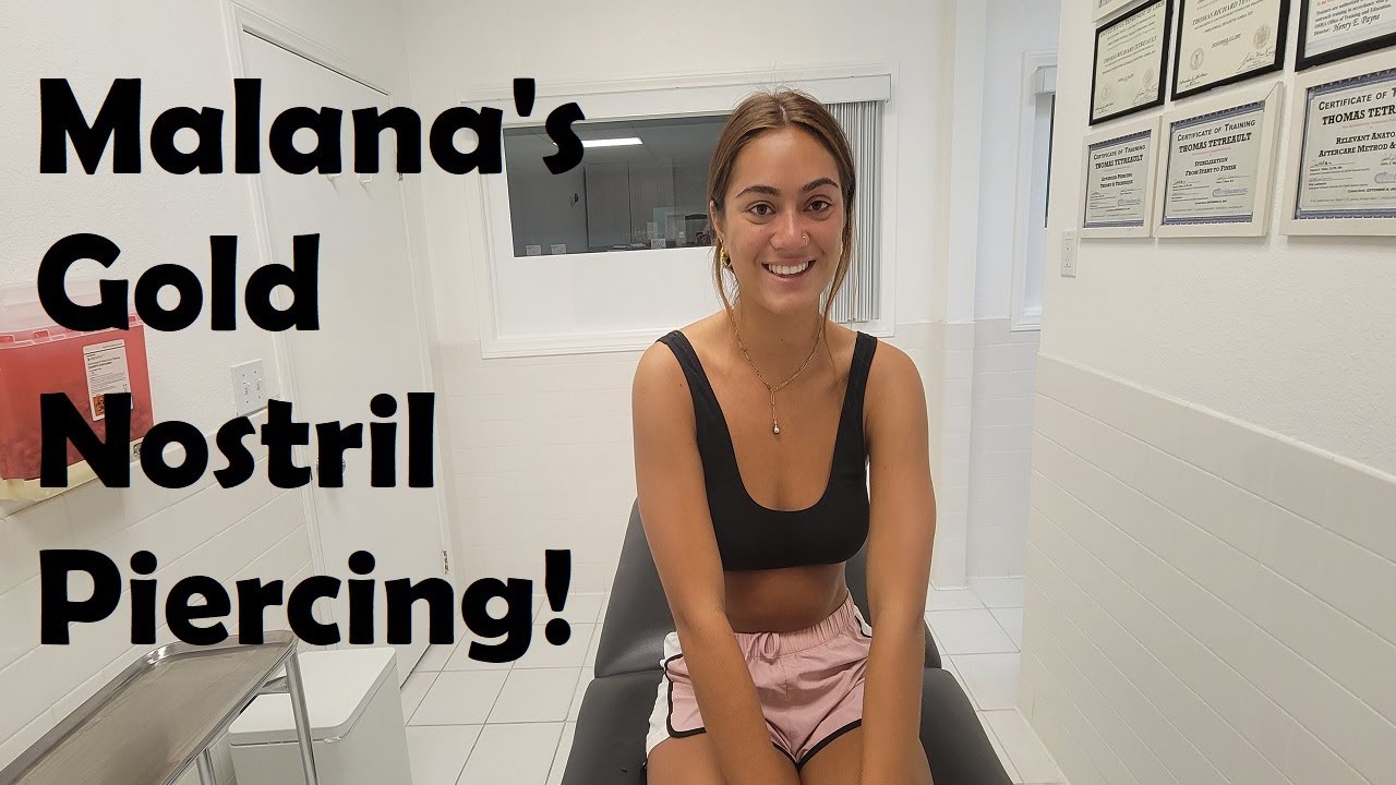 Malana's Gold Nostril Piercing!