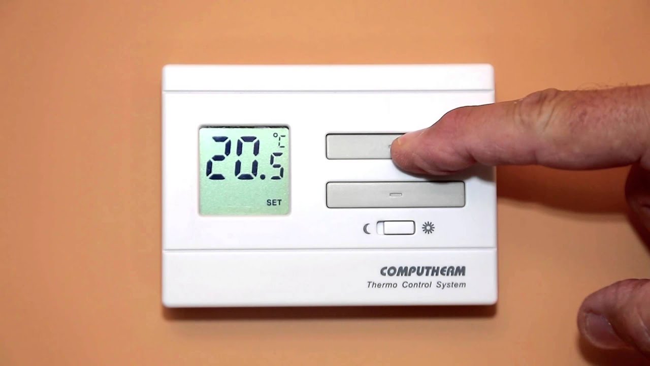 Computherm Q3 Q3RF (megújult külsővel) videobemutató - 05 A kívánt  hőmérséklet beállítása - YouTube