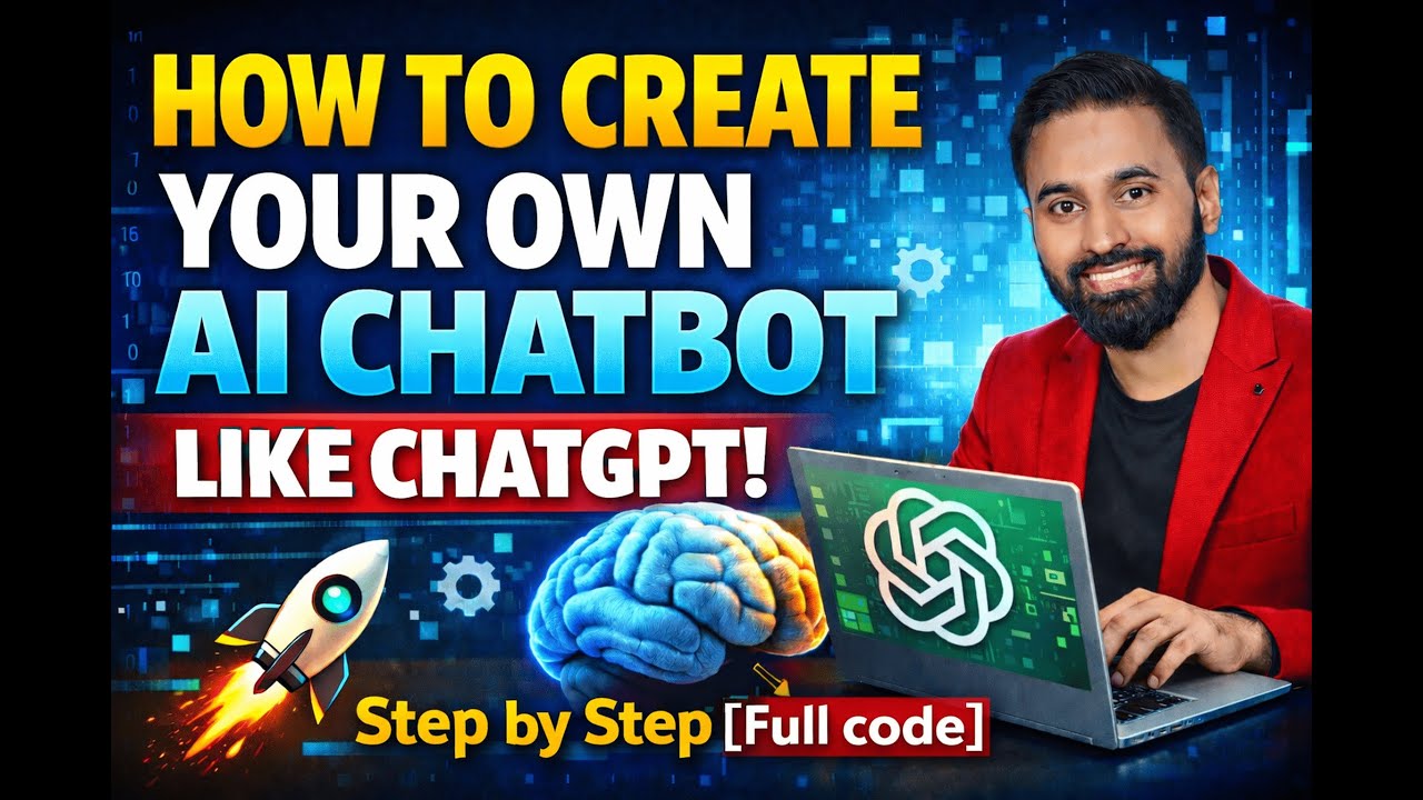 How to create your own AI ChatBot (Like ChatGPT) - Step by Step [Full ...