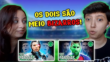 REACT E SE CR7 FOR MESMO UM ROBÔ? e  SE O MESSI FOR MESMO UM E.T.? | FUTPARÓDIAS