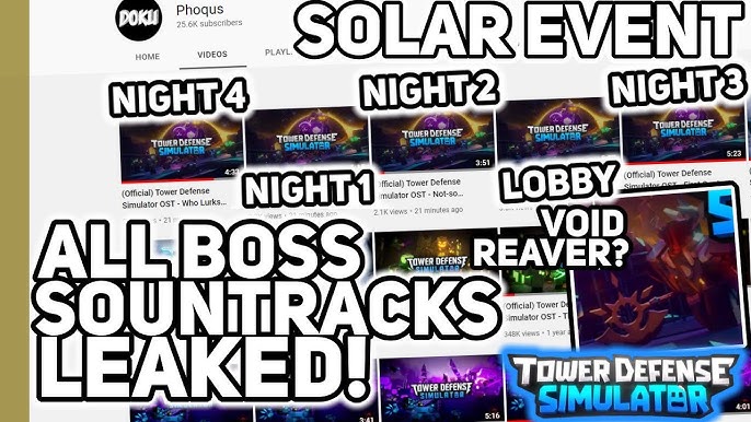 Official) Tower Defense Simulator OST - Solar Eclipse Lobby