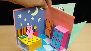 How to make a sweet Paper House- Easy Craft- by Dizaaizu