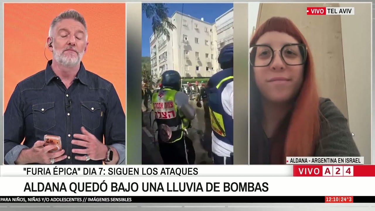 📢 GUERRA EN MEDIO ORIENTE: ARGENTINA EN TEL AVIV, RELATA LA VIDA BAJO BOMBARDEO