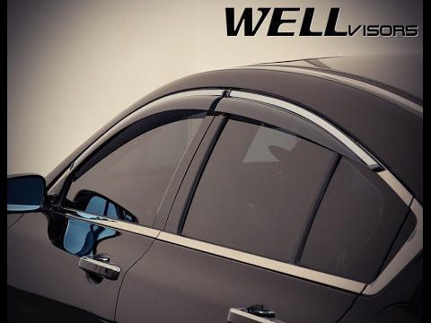 WELLvisors side window deflector vent visor Installation Video ACURA TL 09-14