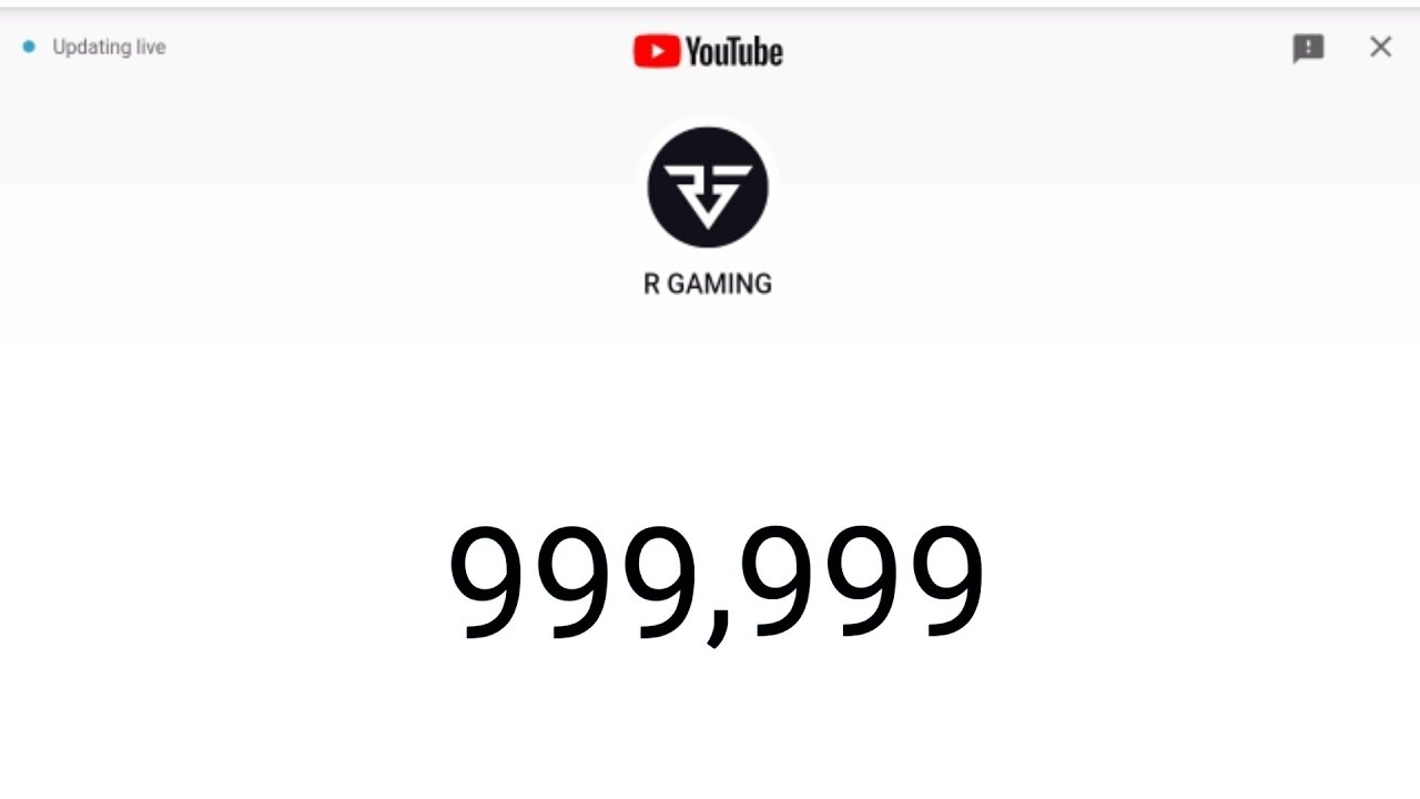 1 Million Subscribers Count | Live | Fake Subscriber Count This Video |