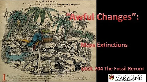 Lecture 11 Awful Changes  Mass Extinctions