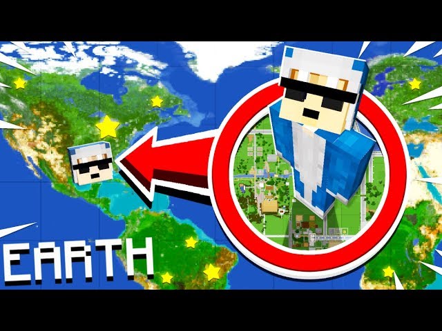 PLAYING MINECRAFT ON A 1:1 SCALE OF EARTH! 