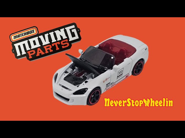 04 Honda S 2000 in White 2026 Matchbox Moving Parts unboxnig
