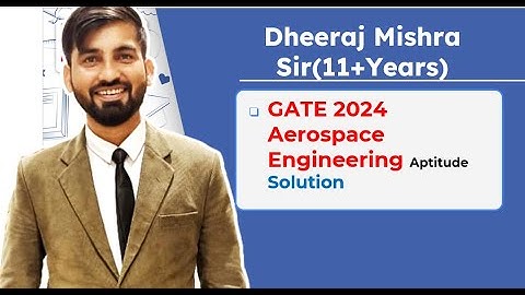 Log and identity based Question | GATE Aerospace | 2024 Paper Solution |Dheeraj Mishra Sir|