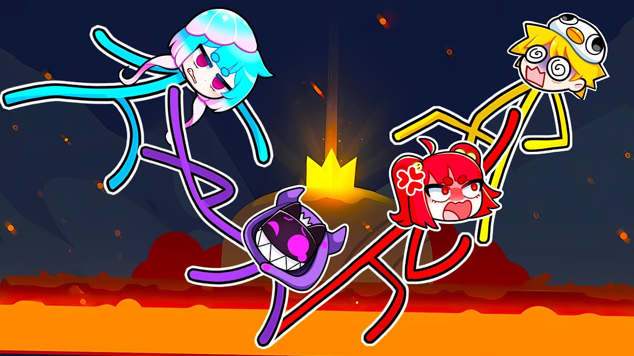 Turma da Batatinha brigando no Stick Fight !