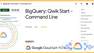 Qwiklabs: BigQuery: Qwik Start - Command Line [GSP216] | #GoogleCloudReady