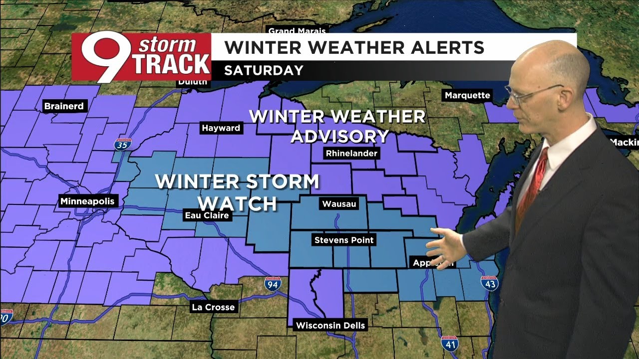 Cold and snow in the forecast - YouTube