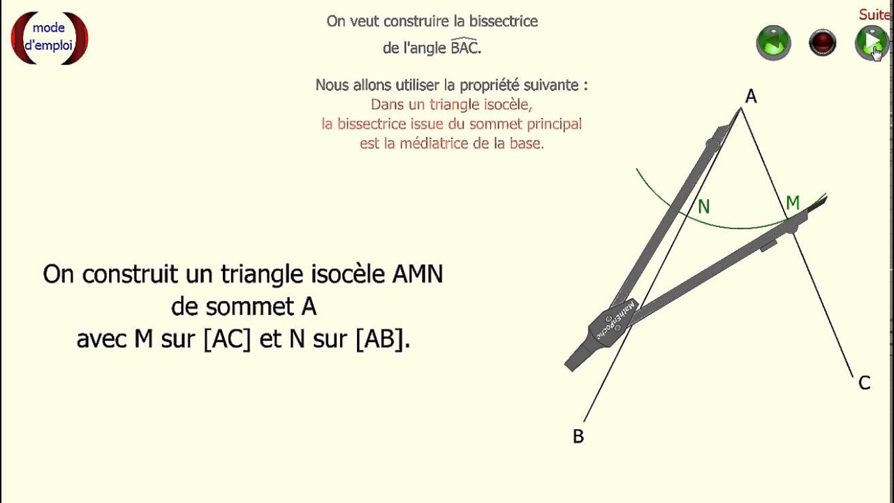 Explication Simple: Bissectrice D’Un Angle – ECCKF