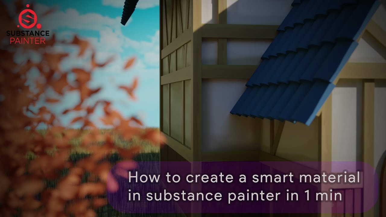 How to create a smart wood material in substance painter in 1 minute ...