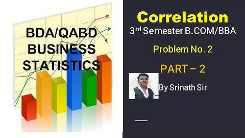 Co-efficient of Correlation in Kannada PART 2 - B.Com/BBA 14 Marks