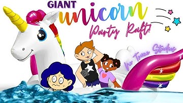 "Unicorn Party Island" - Intex Giant Inflatable Raft (Toadally Tru Reviews) [No Trace Studios]