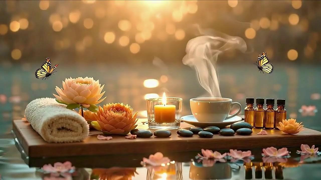 Relaxing Music ?? Soothing Piano + Bamboo Water Fountain, Relieve Stress & Sleep Better ??