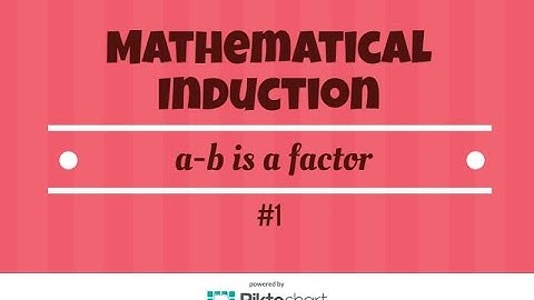 The Principle Of Mathematical Induction. a-b is a factor