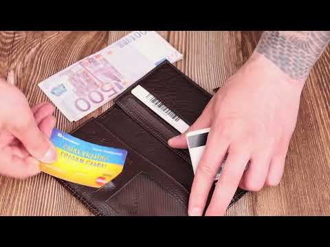 Гаманець чоловічий шкіряний з тисненням під крокодила CANPELLINI 21915 Коричневий, видео 1