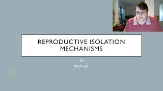 Reproductive Isolation Mechanisms
