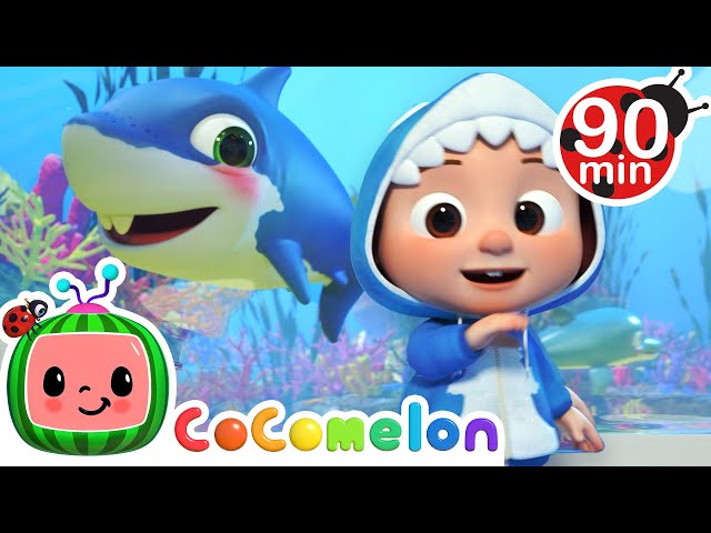 Baby Shark + Wheels on the bus u0026 More Popular Kids Songs | Animals Cartoons for Kids |Funny Cartoons class=