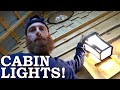 Off Grid LIGHTS (Cabin Wired for POWER)! | Sand, Paint and Floor