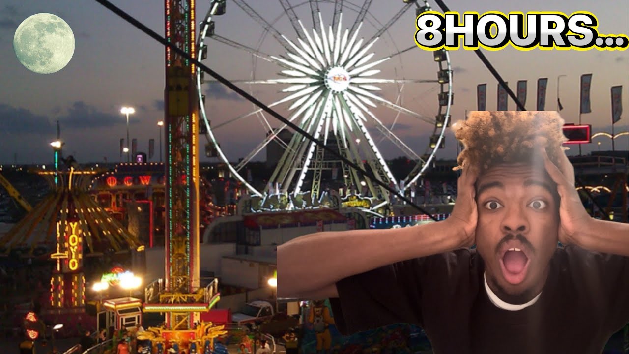 Spending 24 Hours In The Theme Park(Insaneee)