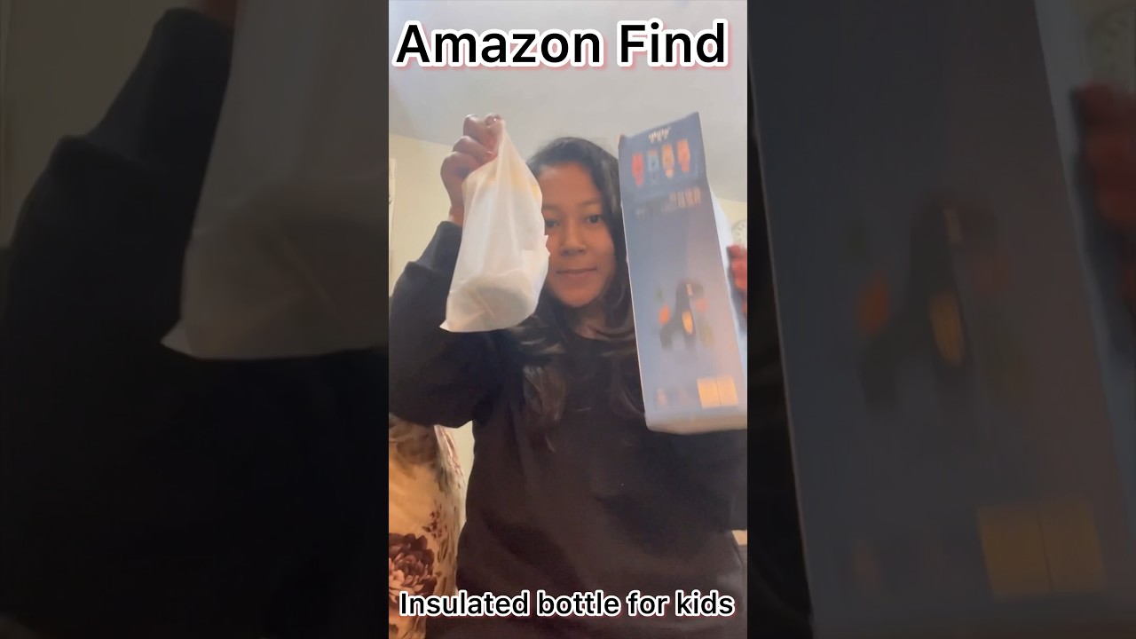 Amazon Finds |  Funblast Insulated Stainless Steel Bottle #amazonfinds #kidsessentials #toddlerlife