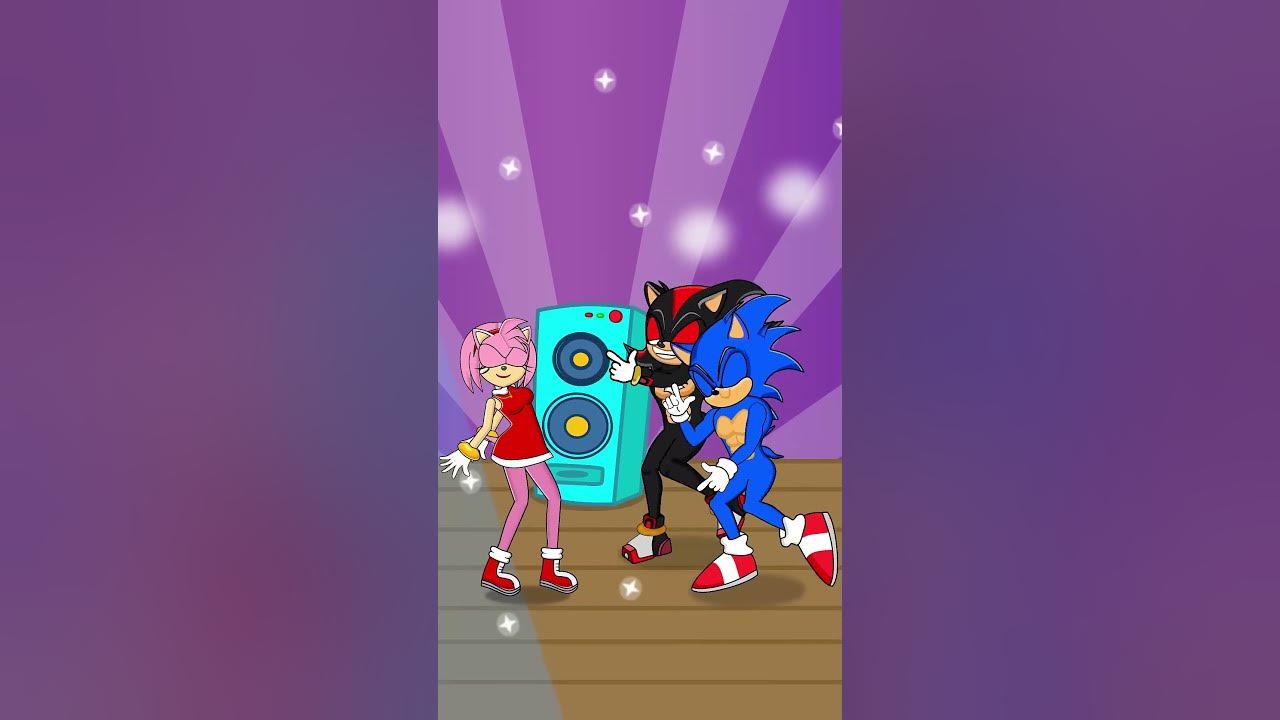 Sonic And Amy Funny Dance - Shadow Joke #shorts #sonic