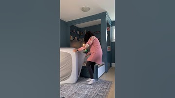 Did I ruin this IKEA HEMNES bed?! Full tutorial on my channel #ikeahacks #kidsroom
