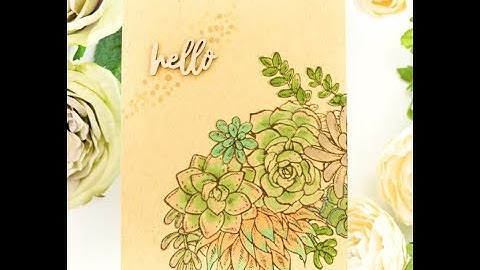 Unity Quick Tip: Easy Copic Colored Succulents on Kraft